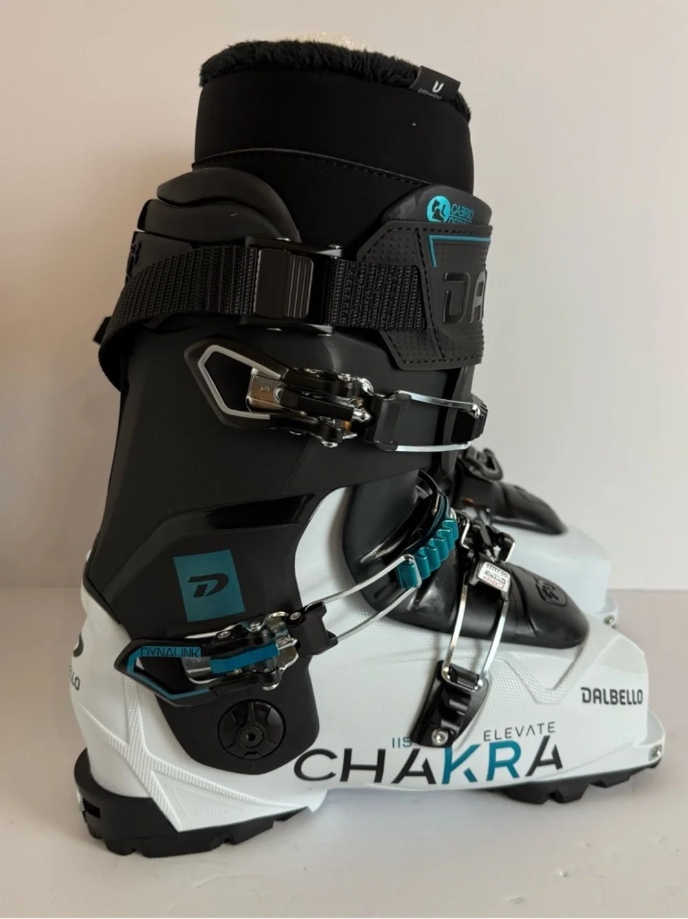 NWT DALBELLO Polar White & Black Chakra Elevate 115 T.I. ID Ski Boot